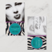 Der Kitsch Bitsch: Retro Glamour-Mädchen Visitenkarte (Vorne/Hinten)