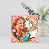 Der Kitsch Bitsch : Sonne und Spaß Einladung (Stehend Vorderseite)