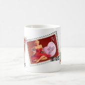 Der Kitsch Bitsch: Süßigkeits-Herz Button-UPS Kaffeetasse (Mittel)