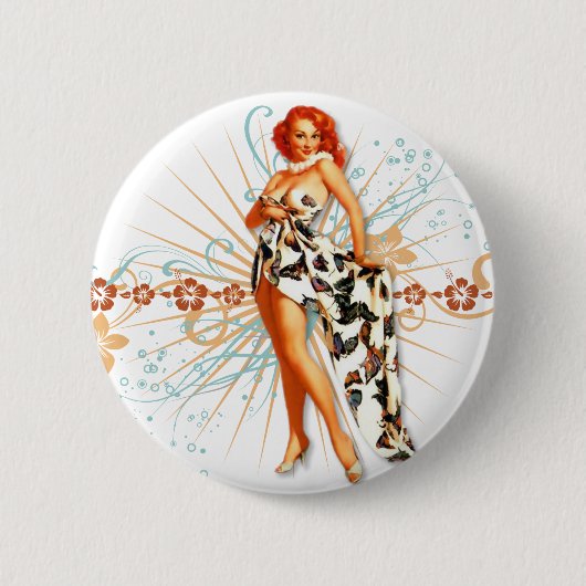 Der Kitsch Bitsch: Tätowierung Tiki! Button (Vorderseite)