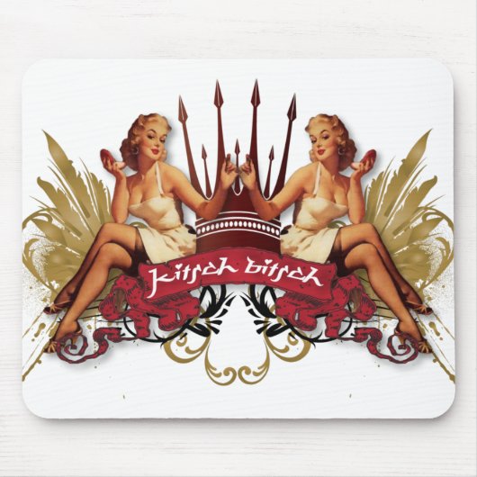 Der Kitsch Bitsch : Twin Tattoo Pin-Up Mousepad (Vorne)