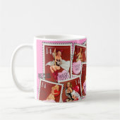 Der Kitsch Bitsch: Valentines-Briefmarken-Sammlung Kaffeetasse (Links)