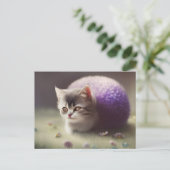 Der Kitten Bush Postkarte (Stehend Vorderseite)