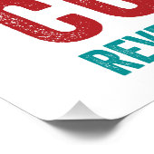 Der KKING kommt - Offenbarung 17:14 Christlich Poster (Ecke)