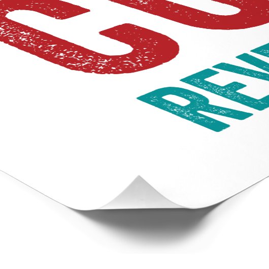 Der KKING kommt - Offenbarung 17:14 Christlich Poster (Ecke)