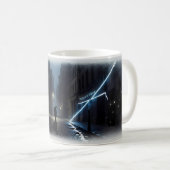 Der Klang der Stille — Dark City Night Tasse (VorderseiteRechts)