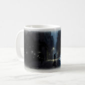 Der Klang der Stille — Dark City Night Tasse (Vorderseite Links)