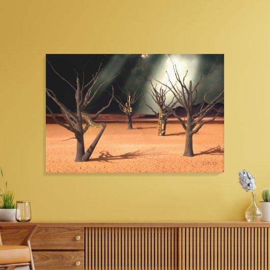 Der Klang der Stille Leinwanddruck (Insitu (Wohnzimmer))