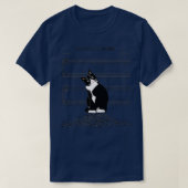 Der Klang der Stille und der Katzen sind erstklass T-Shirt (Design vorne)