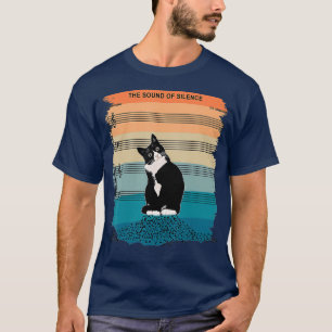 Der Klang der Stille und der Vintagen Katzen T-Shirt