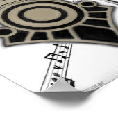 "Der Klang hörte durch die Bäume" Poster (Ecke)