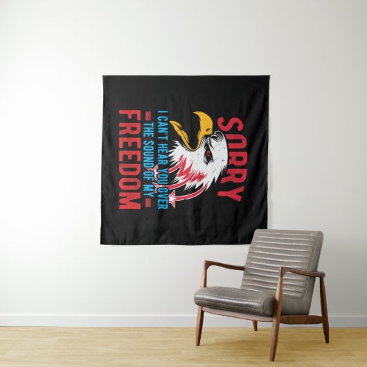 Der Klang meiner Freiheit Wandteppich (Beispiel (Horizontal))