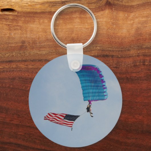 Der klare blaue Himmel Schlüsselanhänger (Vorderseite)