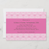 DER KLASSISCHE BAPTISMUS ERSUCHT: hübsch 2L Einladung (Rückseite)