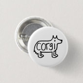 der klassische Corgiknopf Button (Vorne & Hinten)