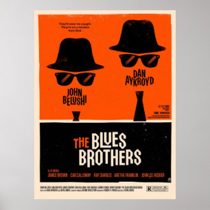 Der klassische Film The Blues Brothers Poster