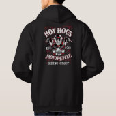 Der klassische Kapuzenpulli heißer Hogs™ Männer Hoodie (Rückseite)