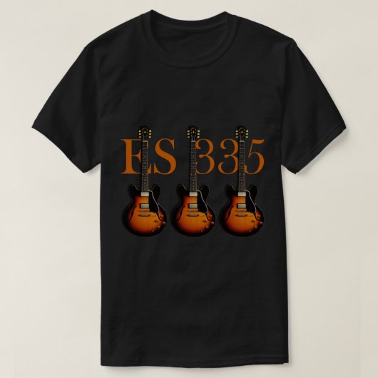 Der klassische klassische Gitarren-T - Shirt ES 33 (Design vorne)