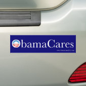 Der klassische ObamaCares Autoaufkleber (Auf Auto)