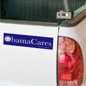 Der klassische ObamaCares Autoaufkleber (Auf Lkw)