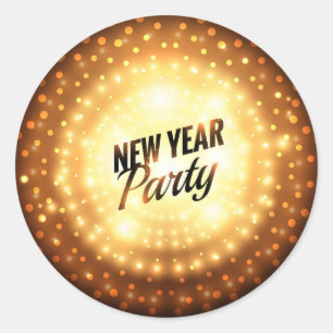 Der klassische runde Aufkleber, glatt, groß, 3 Runder Aufkleber