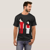 Der klassische T - Shirt der weißen Streifen (Vorne ganz)