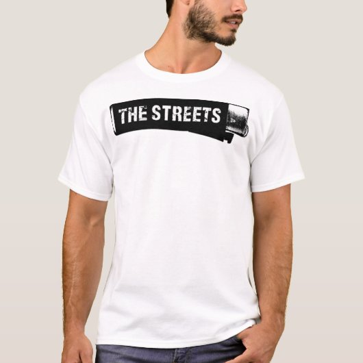 Der klassische T - Shirt für das Straßenlogo (Vorderseite)