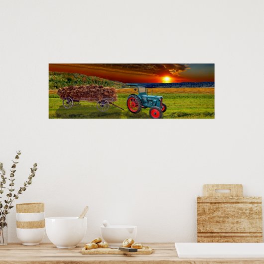 Der klassische Traktor Hanomag R22 Poster (Küche)