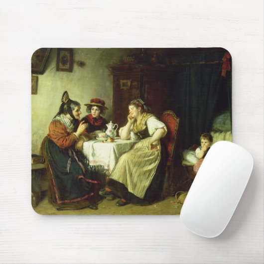 Der Klatsch, 1887 Mousepad (Mit Mouse)