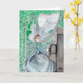 Der Klavier-Gruß Karte (Gelbe Blume)