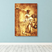 der Klavierspieler Leinwanddruck (Insitu (Holzboden))