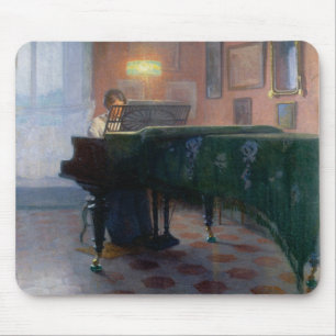 Der Klavierspieler (Pianist) (Musikerin) Mousepad