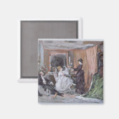 Der Kleidersaal von Hortense Schneider Magnet (Vorderseite/Rückseite)