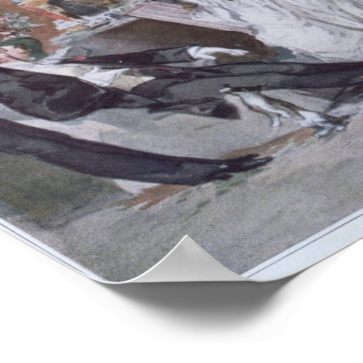 Der Kleidersaal von Hortense Schneider Poster (Ecke)