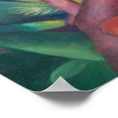 Der kleine Affe (1912) von Franz Marc Poster (Ecke)