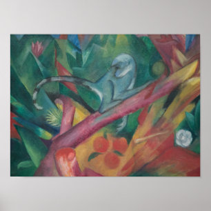 Der kleine Affe (1912) von Franz Marc Poster
