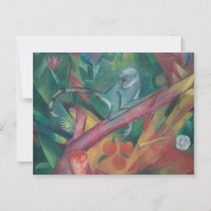 Der kleine Affe (1912) von Franz Marc Postkarte