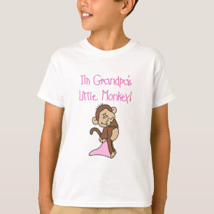 Der kleine Affe des Großvaters - rosa T-Shirts und