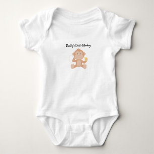 Der kleine Affe des Vatis Baby Strampler