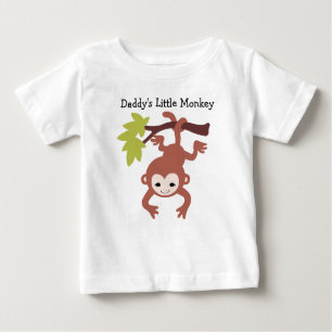 Der kleine Affe des Vatis Baby T-shirt