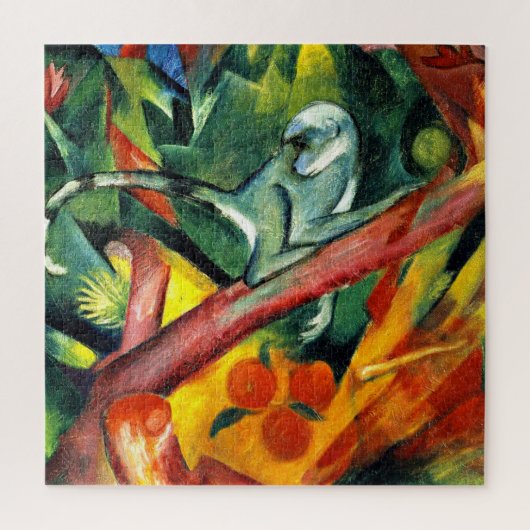 Der kleine Affe von Franz Marc Puzzle (Vertikal)
