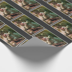 Der kleine alte Mann des Wald Vintage Post Geschenkpapier