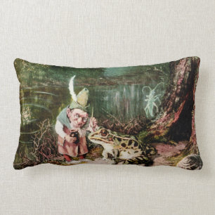 Der kleine alte Mann des Waldes Wandbild Vintage Lendenkissen