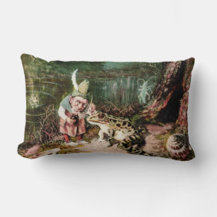 Der kleine alte Mann des Waldes Wandbild Vintage Lendenkissen