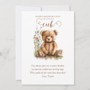 Der kleine Baby Bear Cub Day Einladung