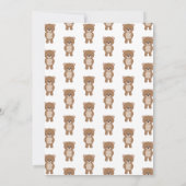 Der kleine Bär dreht zwei Wälder zweiten Geburtsta Einladung (Rückseite)