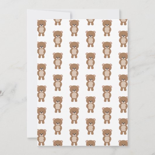 Der kleine Bär dreht zwei Wälder zweiten Geburtsta Einladung (Rückseite)