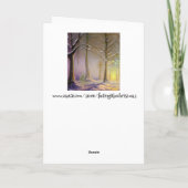 Der kleine Christbaum im Wald Karte (Rückseite)