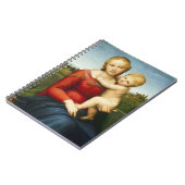 Der kleine Cowper Madonna, c.1505 (Öl auf Platte) Notizblock (Linke Seite)