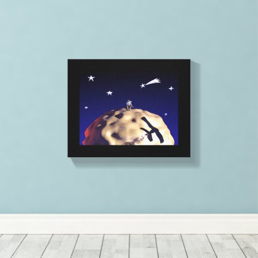 DER KLEINE DRUCK nach "Le Petit Prince - Leinwand (Insitu (Holzboden))